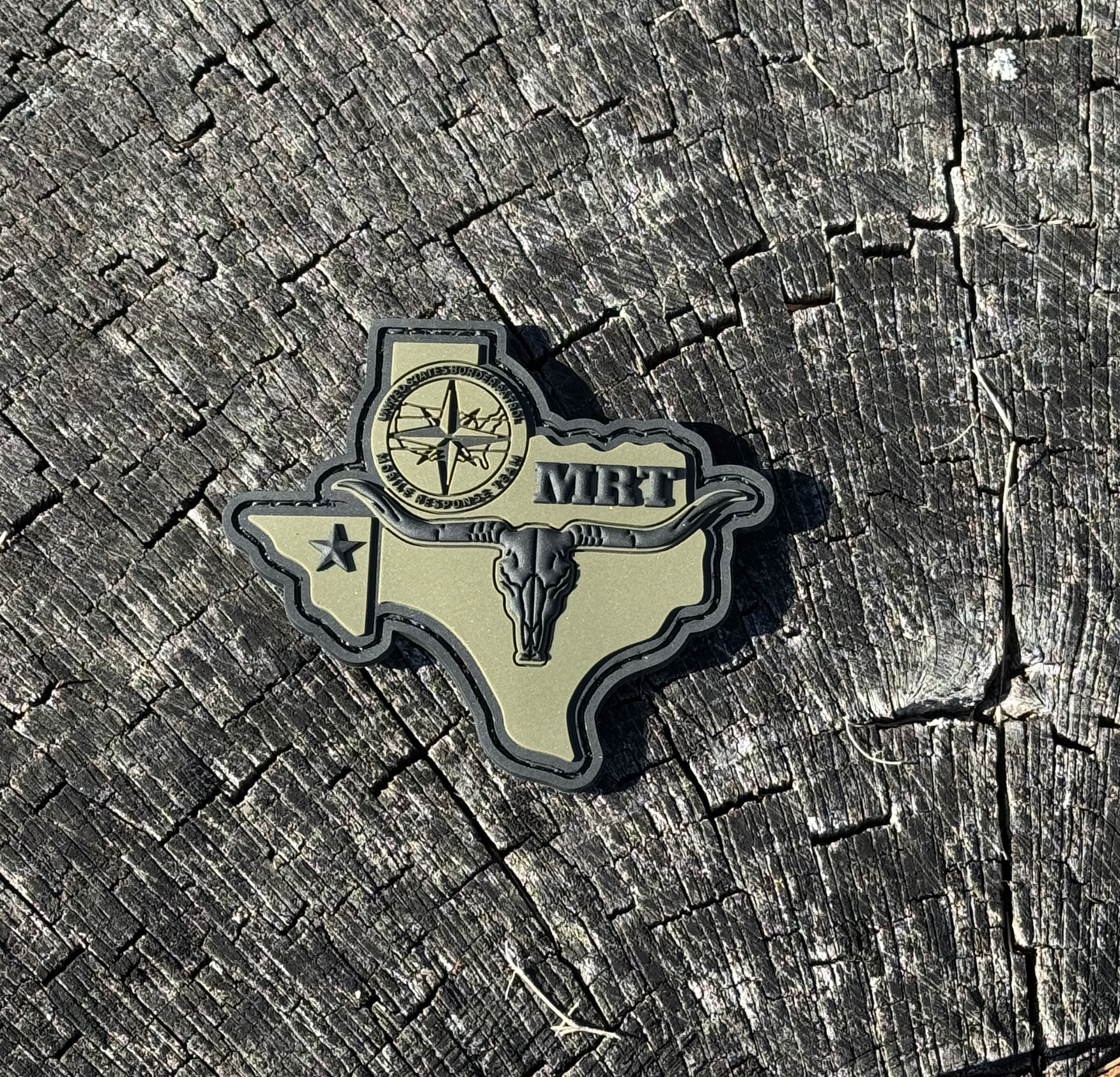 Border Patrol Texas MRT PVC Patch w Velcro Backing