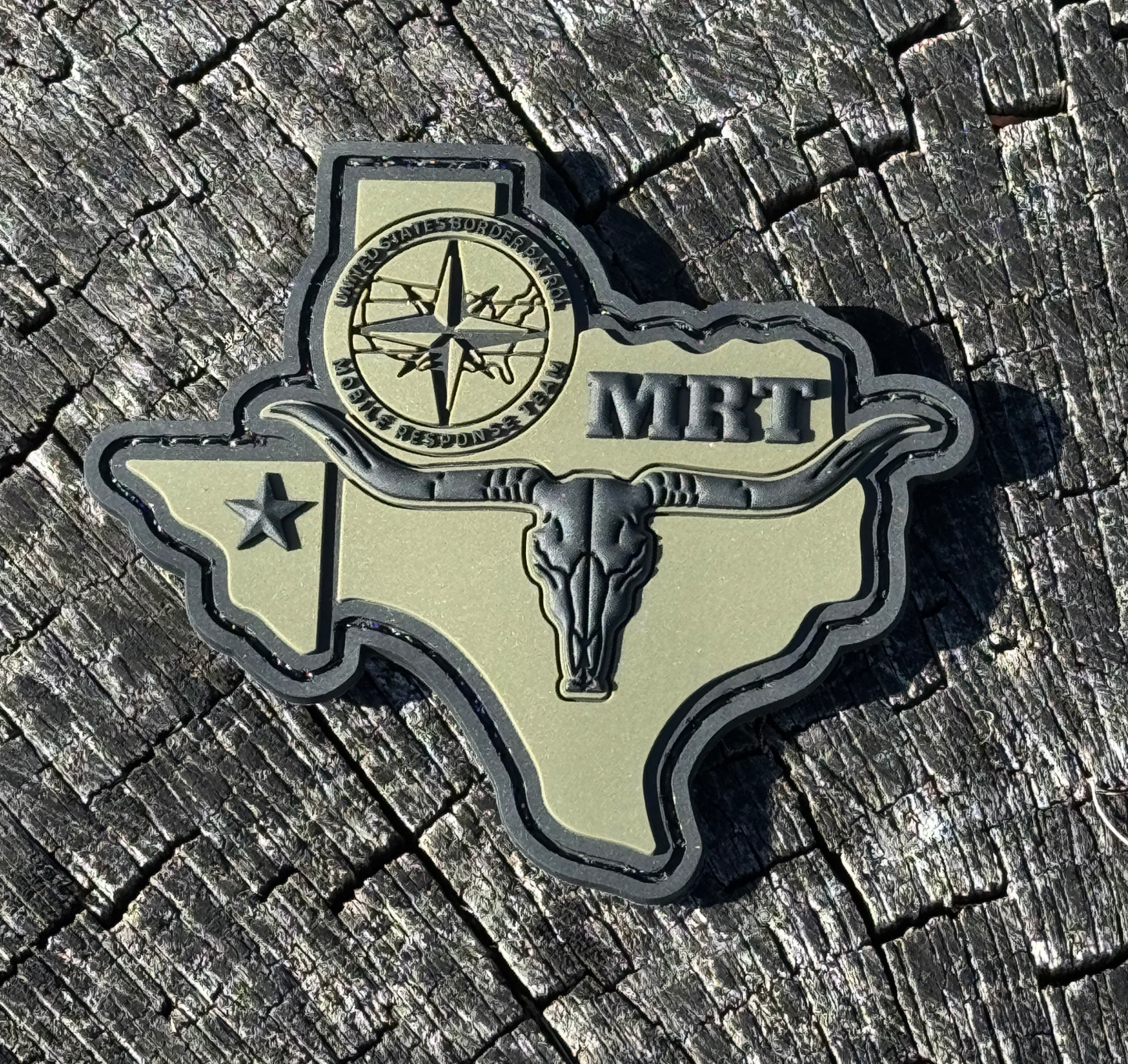 Border Patrol Texas MRT PVC Patch w Velcro Backing