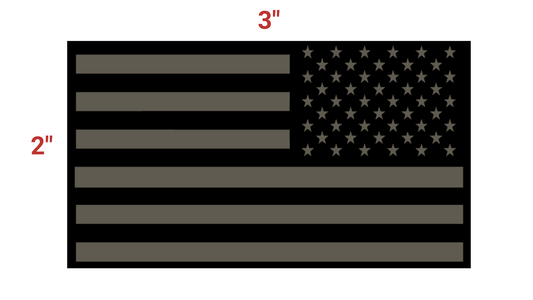 Subdued American Flag PVC Patch