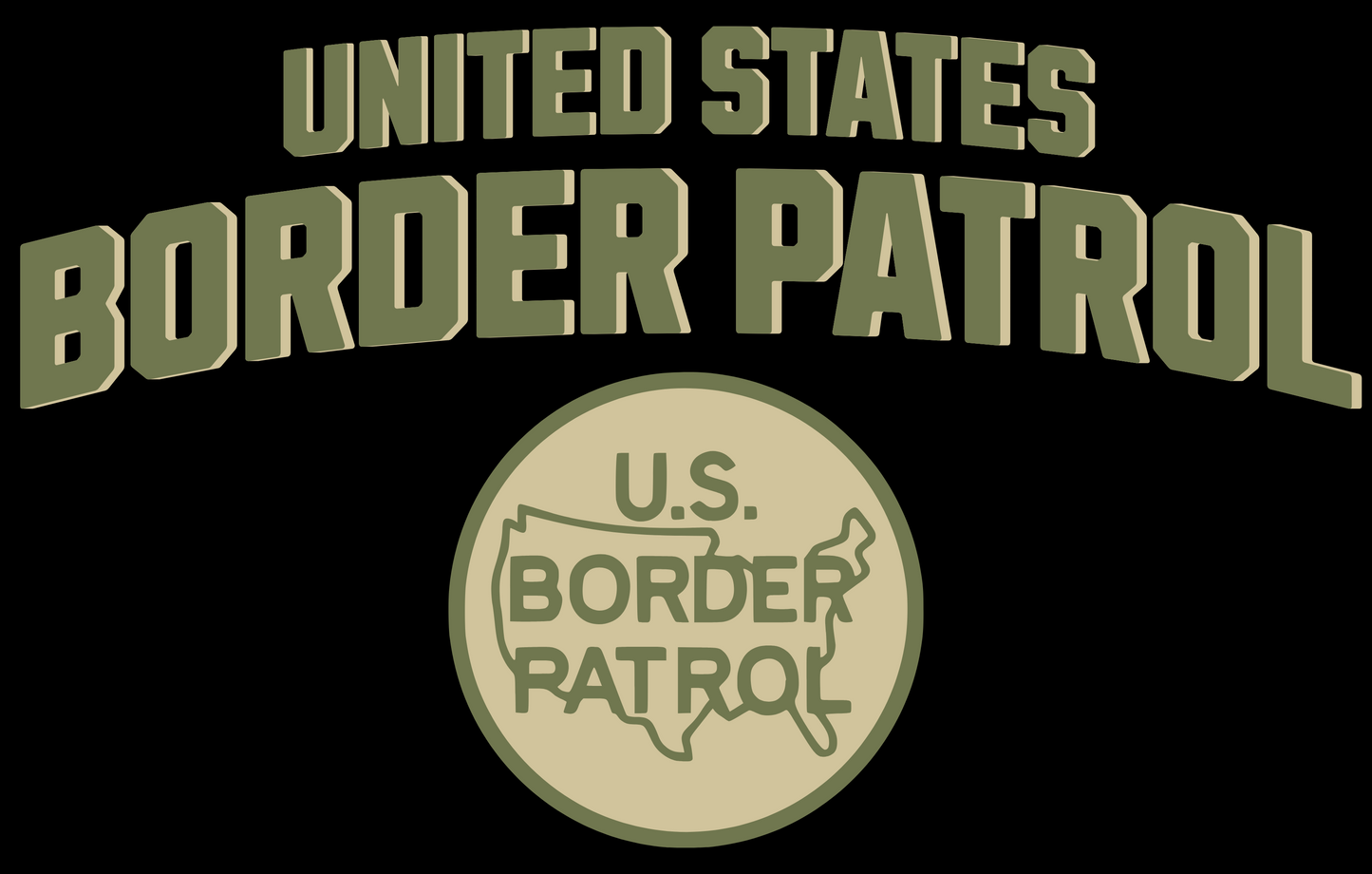 United States Border Patrol Logo T-Shirt
