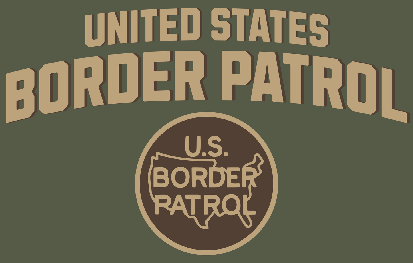 United States Border Patrol Logo T-Shirt