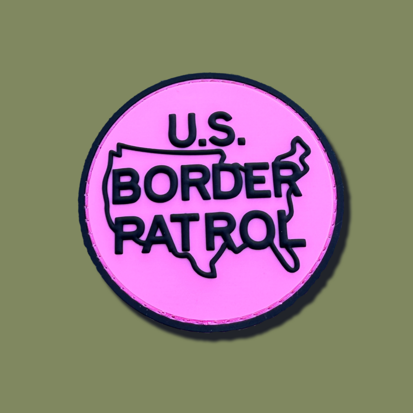 Border Patrol Logo Breast Cancer Awareness PVC Patch