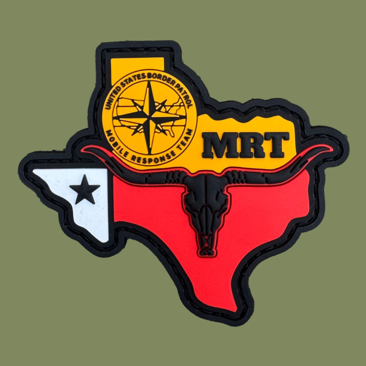 Red Dead Themed BP Texas MRT PVC Patch w Velcro Backing