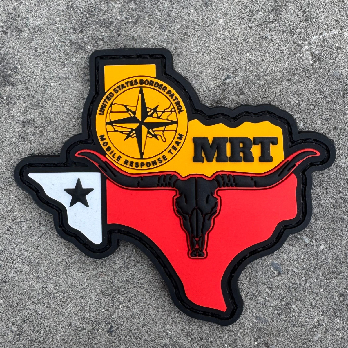 Red Dead Themed BP Texas MRT PVC Patch w Velcro Backing