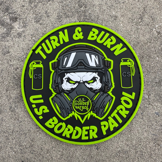 Turn & Burn PVC Patch w Velcro Backing