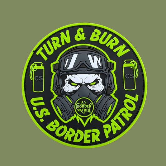 Turn & Burn PVC Patch w Velcro Backing
