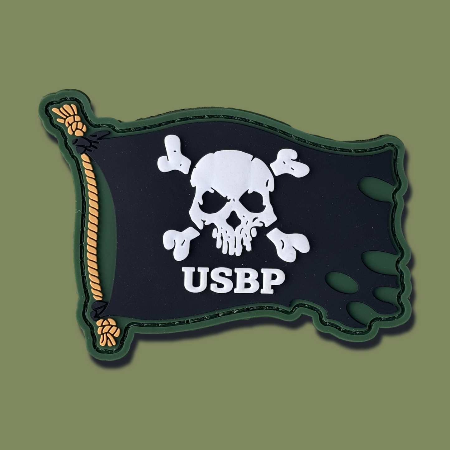 Border Patrol Pirate Flag PVC Patch