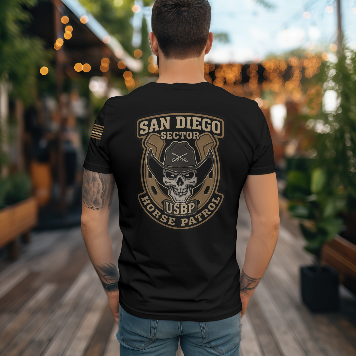 San Diego Sector Horse Patrol Throwback T-Shirt