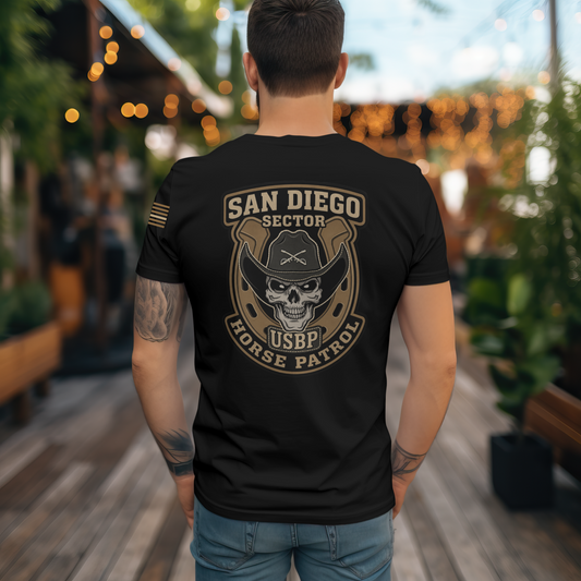 San Diego Sector Horse Patrol Throwback T-Shirt