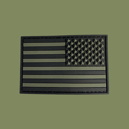 Subdued American Flag PVC Patch