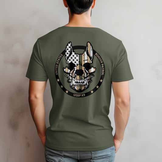 USBP K9 Skull T-Shirt
