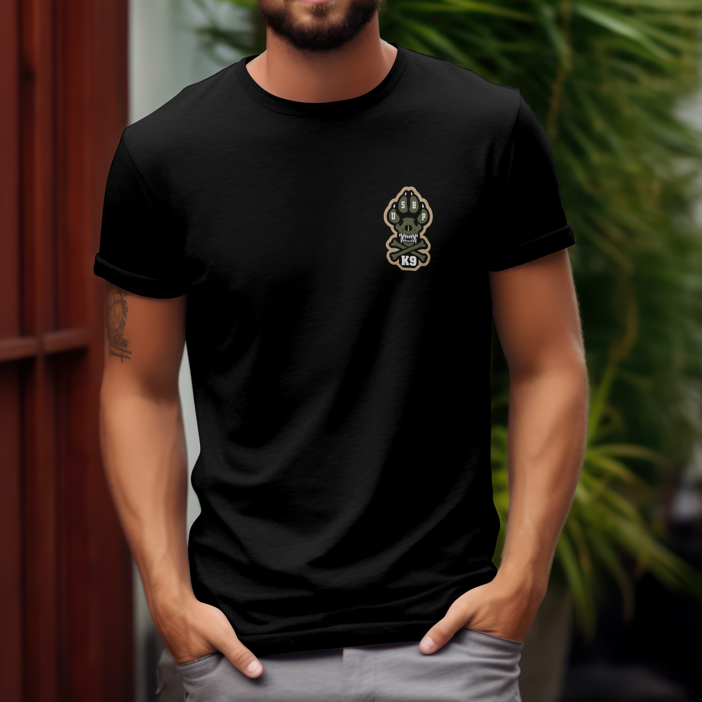 USBP K9 Skull T-Shirt